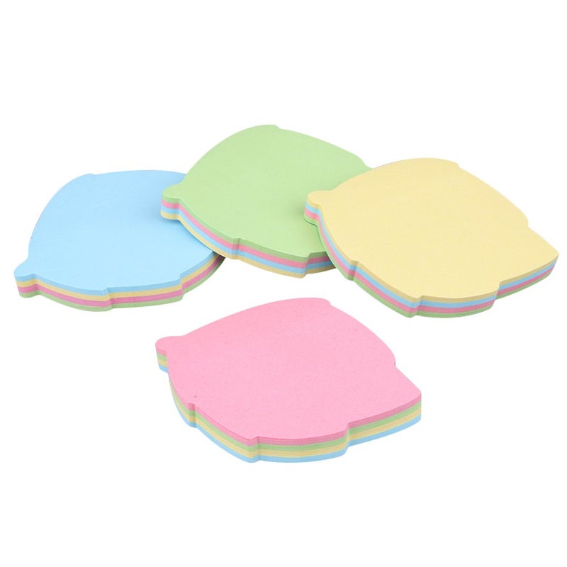 GTHER 4PCS Leaf Shaped Sticky Notes, Colored Sticky Notes Leaves Pink Blue Green Yellow Cute Fun Cool Self-Adhesive Note for Kids School Classroom Office College (Leaf) - Image 4